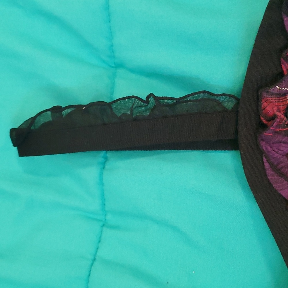 Tripp NYC Corset size XS w/ Red and Purple Plaid accents - Picture 3 of 8